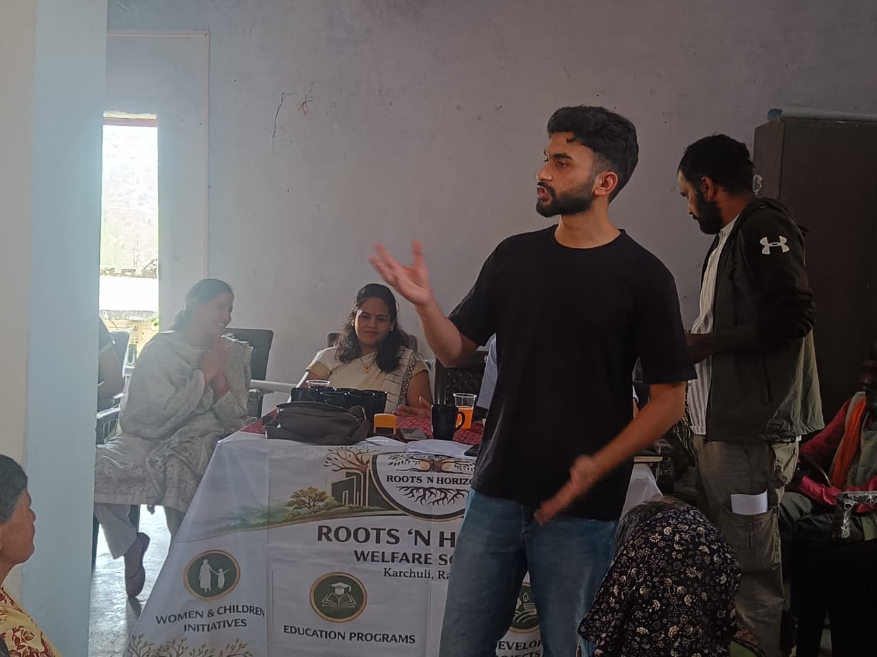 Felicitation Ceremony — Roots N Horizon Team with Villagers